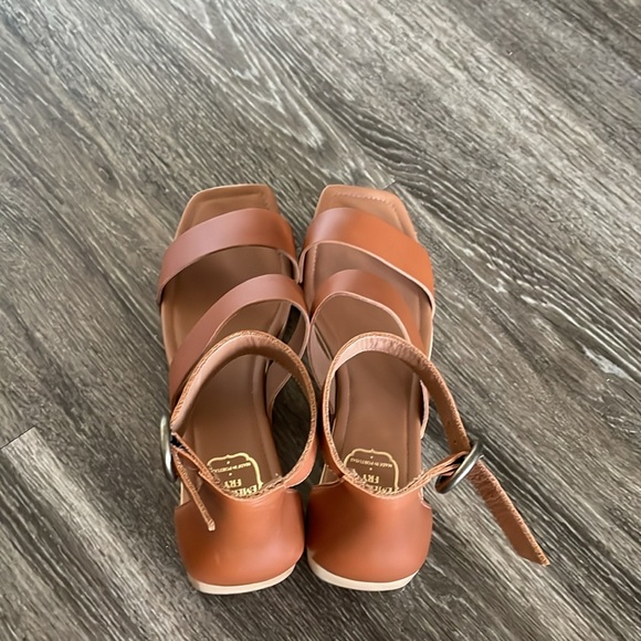 Emerson Fry Clog Low Sandals Women’s Size 8.5 Tuckernuck Cognac Leather Brown - Picture 4 of 6